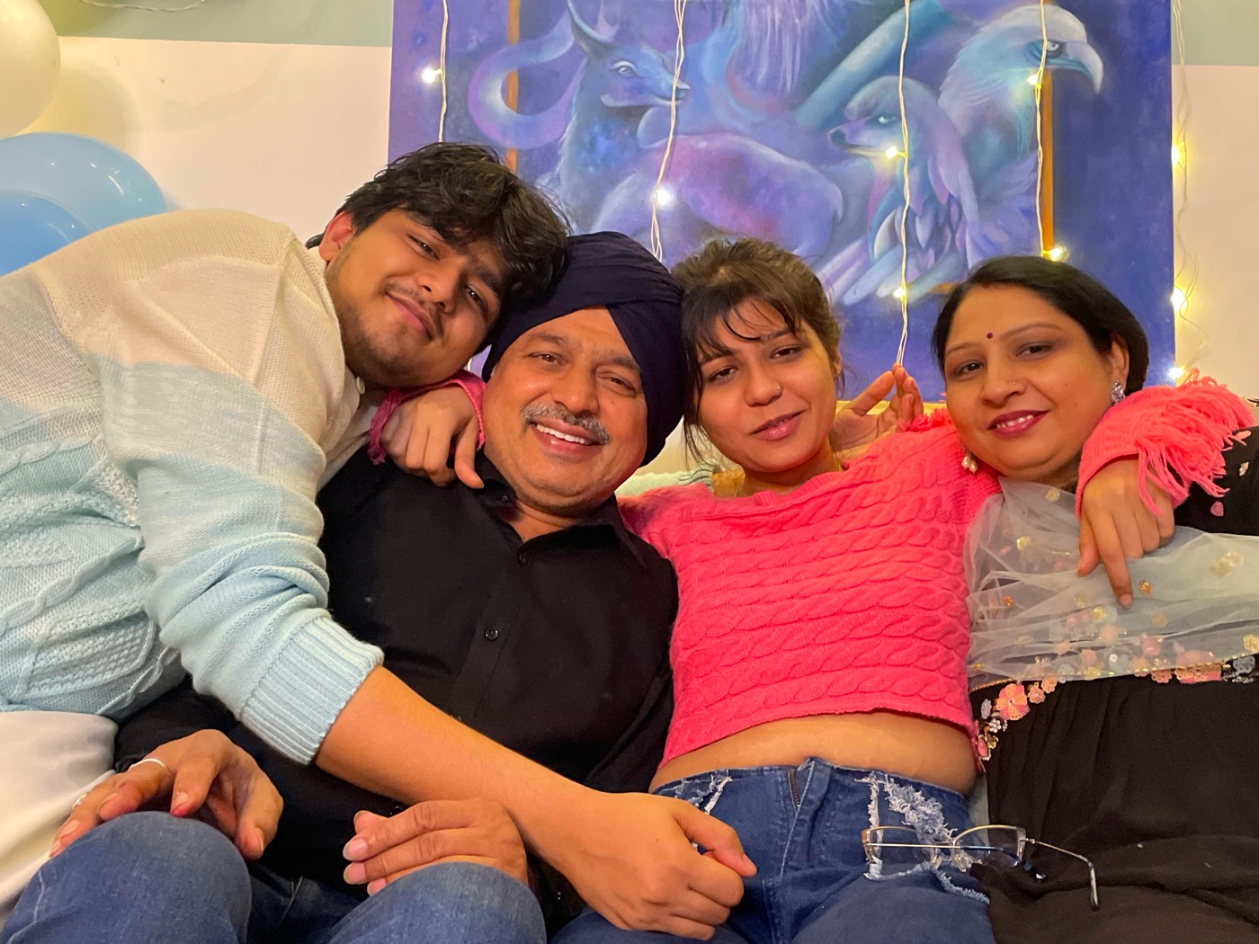 Akshat with his family