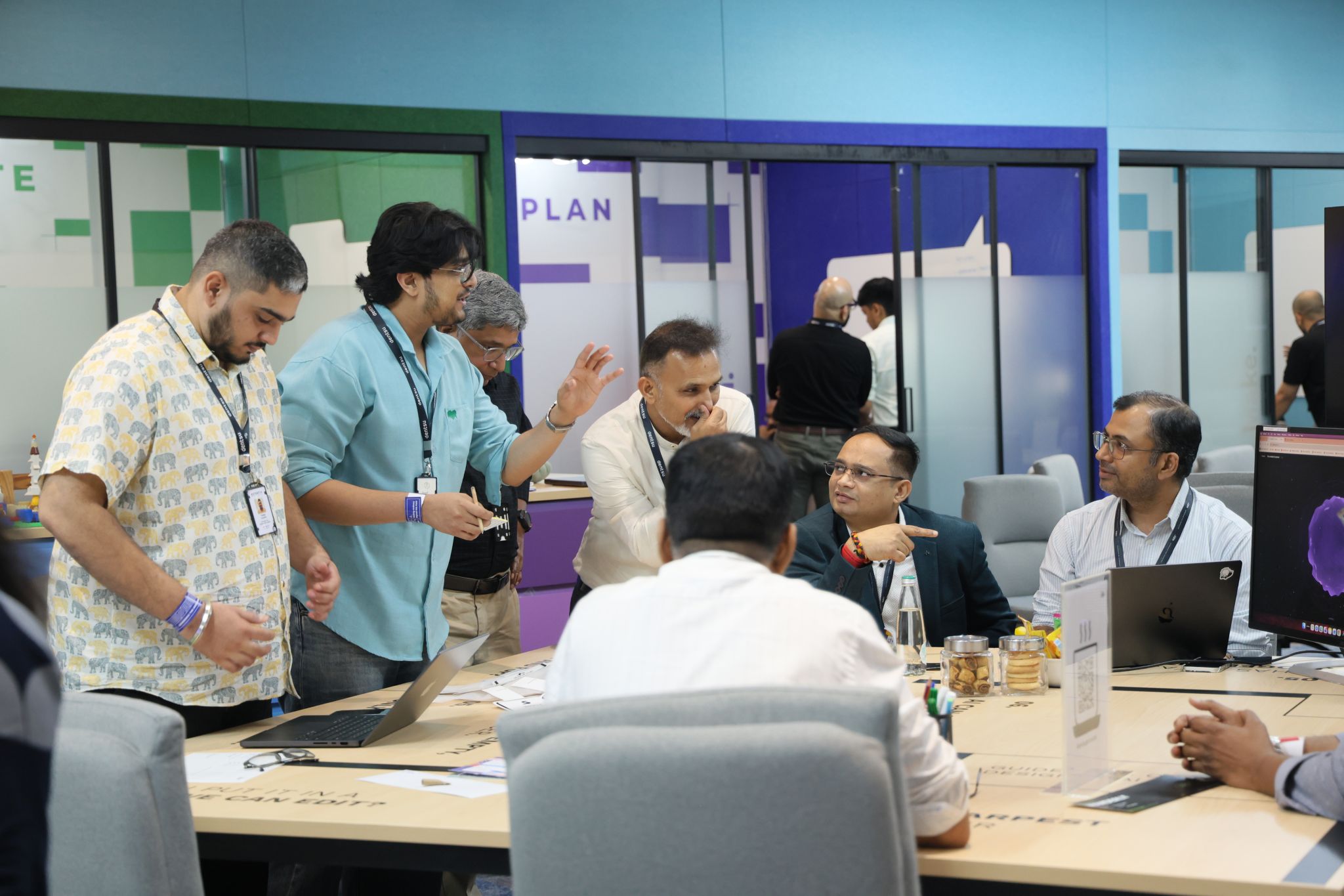 Akshat explaining an experience strategy during a collaborative workshop